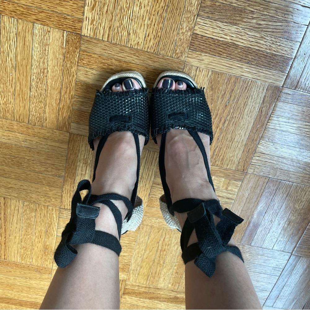 MARC JACOBS espadrille stiletto platform heels